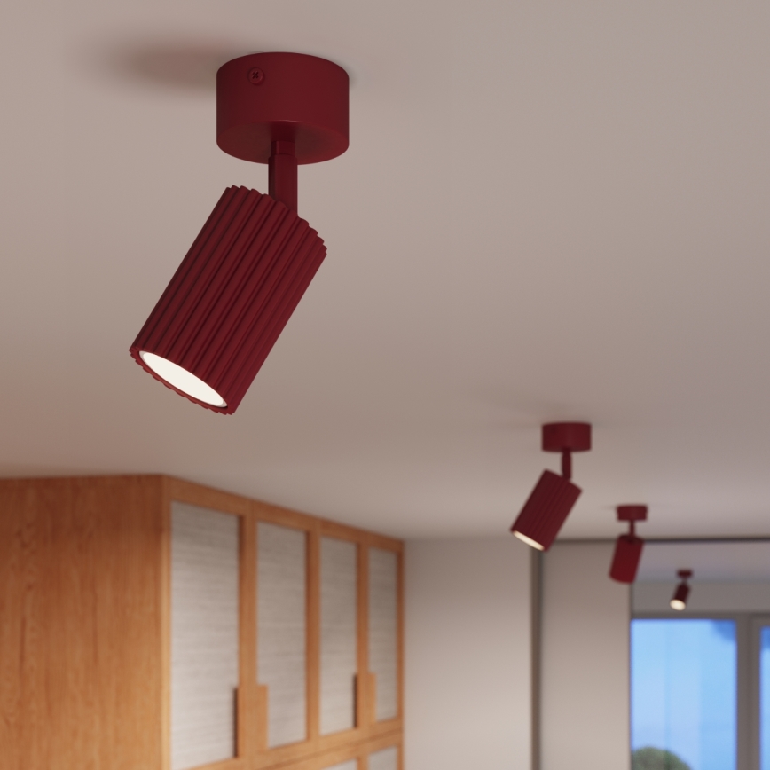 Brilagi - LED spotgaismeklis CRESTO 1xGU10/10W/230V burgundijas sarkans