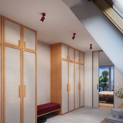 Brilagi - LED spotgaismeklis CRESTO 1xGU10/10W/230V burgundijas sarkans