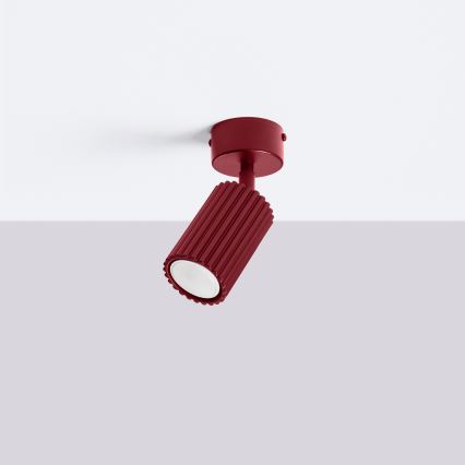 Brilagi - LED spotgaismeklis CRESTO 1xGU10/10W/230V burgundijas sarkans