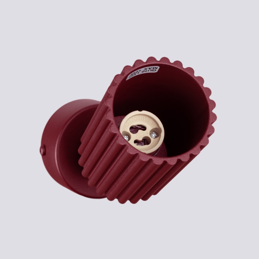 Brilagi - LED spotgaismeklis CRESTO 1xGU10/10W/230V burgundijas sarkans