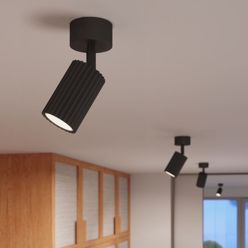 Brilagi - LED spotgaismeklis CRESTO 1xGU10/10W/230V, melns