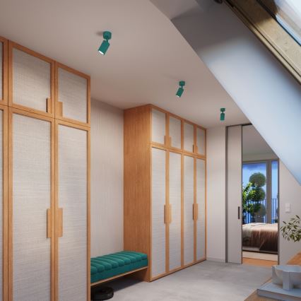 Brilagi - LED spotgaismeklis CRESTO 1xGU10/10W/230V tirkīza