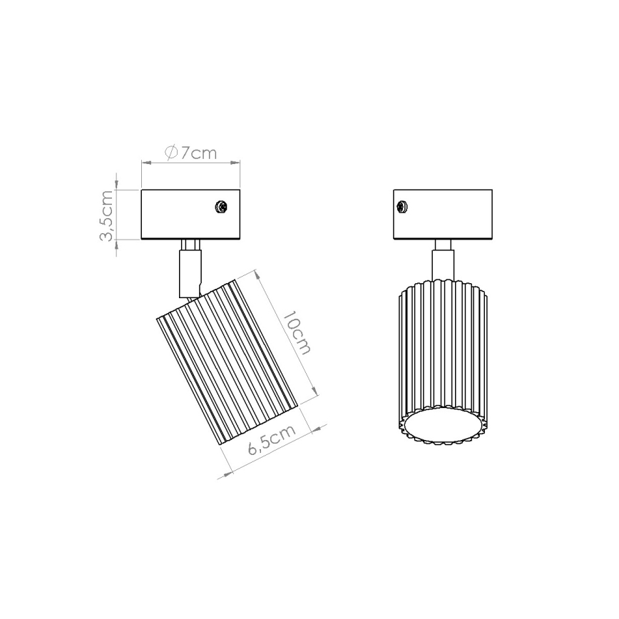 Brilagi - LED spotgaismeklis CRESTO 1xGU10/10W/230V tirkīza