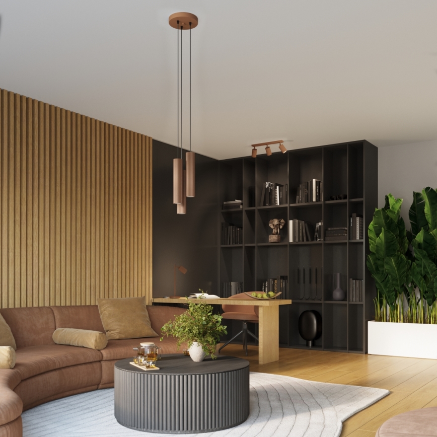 Brilagi - LED spotgaismeklis CRESTO 2x GU10/10W/230V brūns