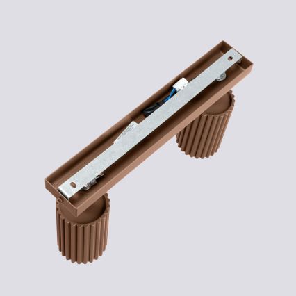 Brilagi - LED spotgaismeklis CRESTO 2x GU10/10W/230V brūns