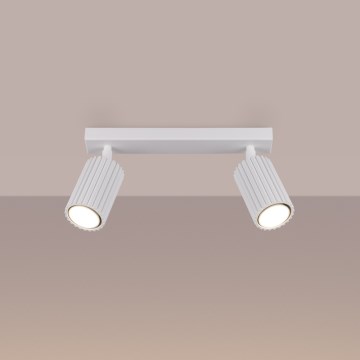 Brilagi - LED spotgaismeklis CRESTO 2xGU10/10W/230V balts