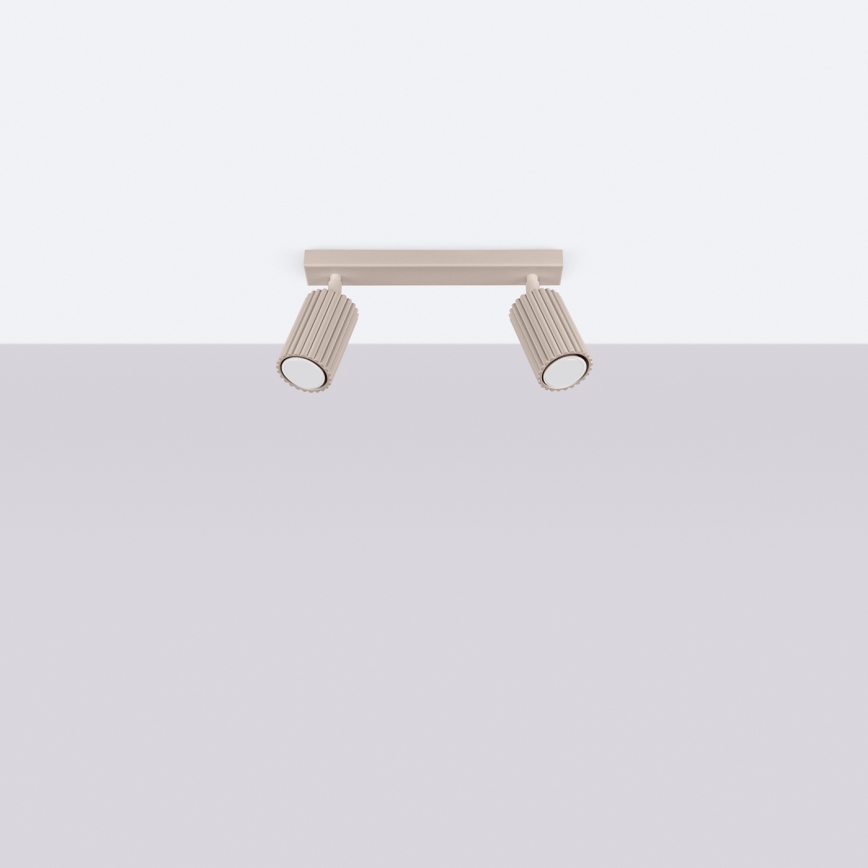 Brilagi - LED spotgaismeklis CRESTO 2xGU10/10W/230V taupe