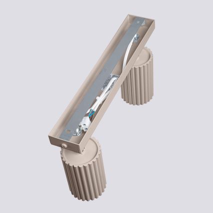 Brilagi - LED spotgaismeklis CRESTO 2xGU10/10W/230V taupe