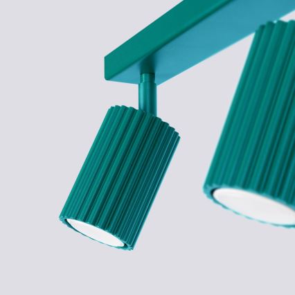 Brilagi - LED spotgaismeklis CRESTO 2xGU10/10W/230V, tirkīzs