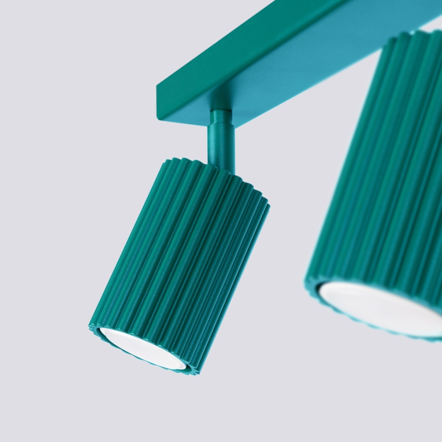 Brilagi - LED spotgaismeklis CRESTO 2xGU10/10W/230V, tirkīzs