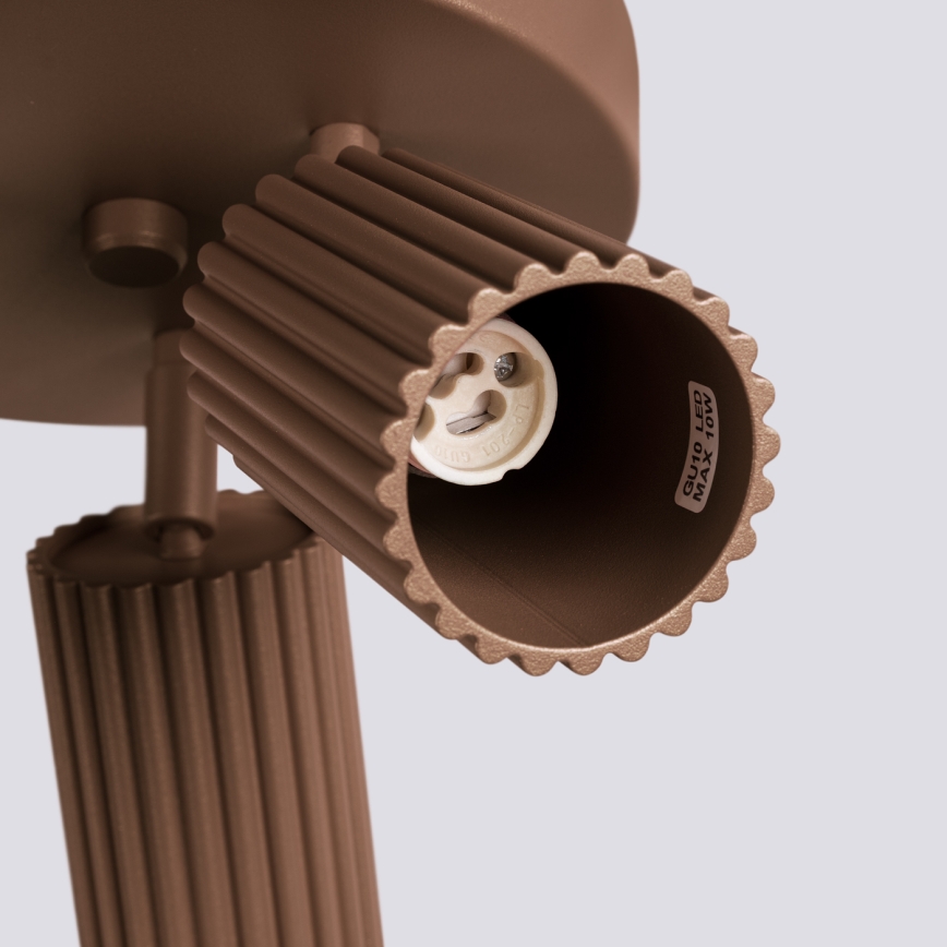 Brilagi - LED spotgaismeklis CRESTO 3xGU10/10W/230V brūns