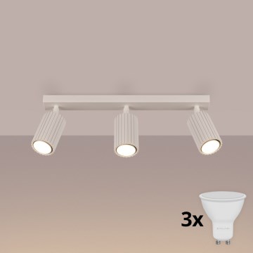 Brilagi - LED spotgaismeklis CRESTO 3xGU10/10W/230V krēmkrāsains