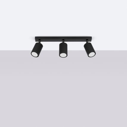 Brilagi - LED spotgaismeklis CRESTO 3xGU10/10W/230V melns