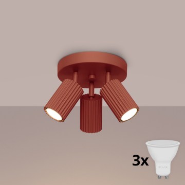 BRILAGI - LED spotgaismeklis CRESTO 3xGU10/10W/230V oranžs