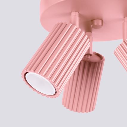 Brilagi - LED spotgaismeklis CRESTO 3xGU10/10W/230V rozā