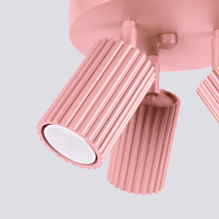 Brilagi - LED spotgaismeklis CRESTO 3xGU10/10W/230V rozā