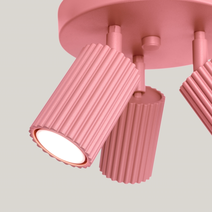 Brilagi - LED spotgaismeklis CRESTO 3xGU10/10W/230V rozā