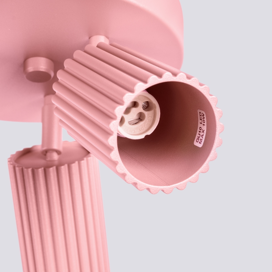 Brilagi - LED spotgaismeklis CRESTO 3xGU10/10W/230V rozā