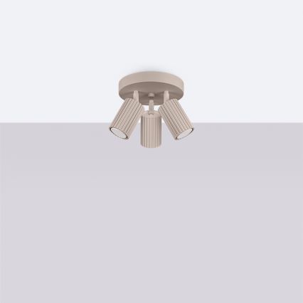 Brilagi - LED spotgaismeklis CRESTO 3xGU10/10W/230V taupe