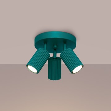 Brilagi - LED spotgaismeklis CRESTO 3xGU10/10W/230V tirkīzs