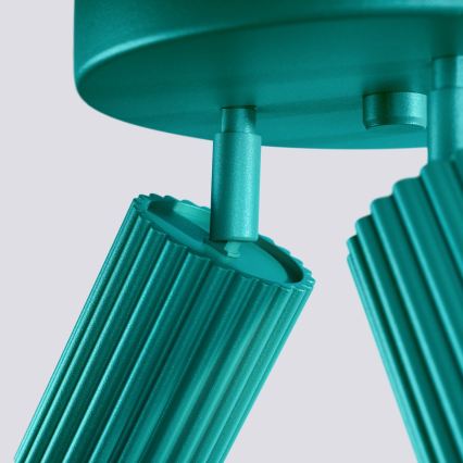 Brilagi - LED spotgaismeklis CRESTO 3xGU10/10W/230V tirkīzs