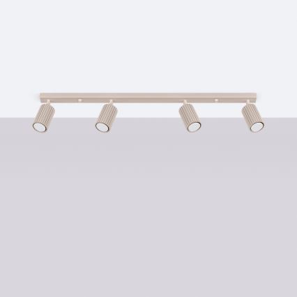 Brilagi - LED spotgaismeklis CRESTO 4xGU10/10W/230V taupe