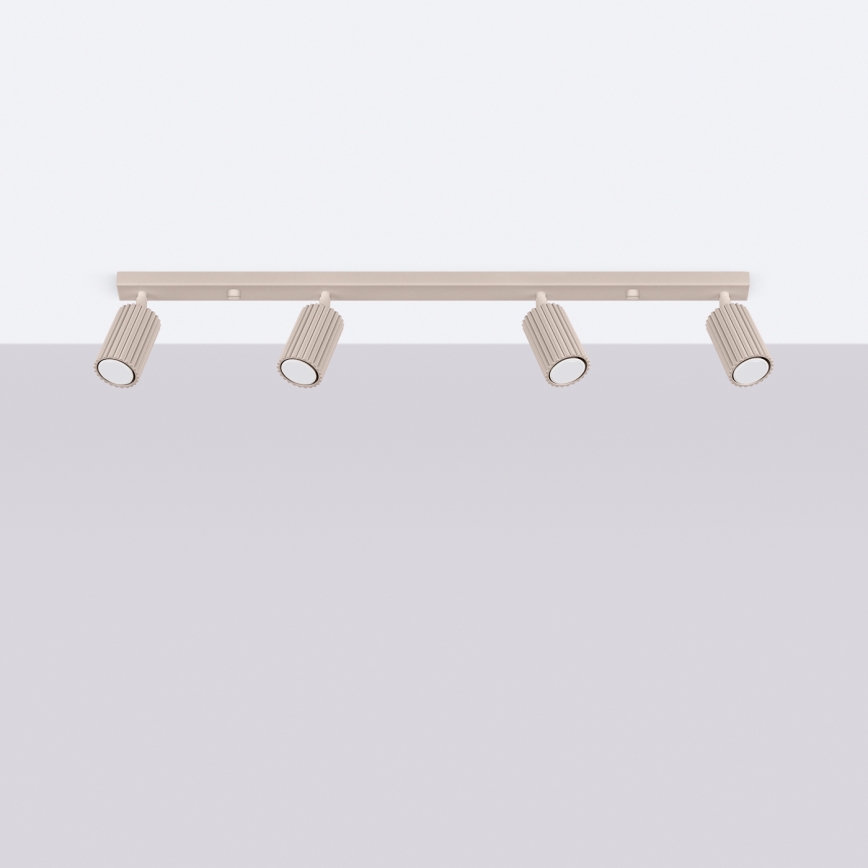 Brilagi - LED spotgaismeklis CRESTO 4xGU10/10W/230V taupe