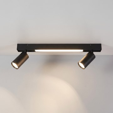 Brilagi - LED spotgaismeklis SELE 2xGU10/30W/230V + LED/15W melns
