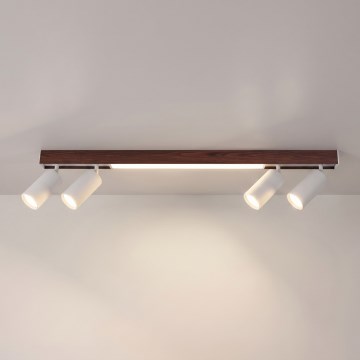 BRILAGI - LED spotgaismeklis SELE 4xGU10/30W/230V + LED/20W balta/ķiršu dekors