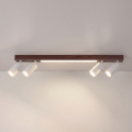 BRILAGI - LED spotgaismeklis SELE 4xGU10/30W/230V + LED/20W balta/ozola dekors