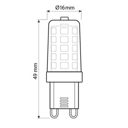 Brilagi - LED Spuldze G9/4W/230V 3000K