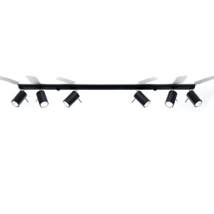 Brilagi -  LED Starmetis ASMUS 6xGU10/7W/230V melna