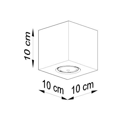 Brilagi -  LED Starmetis MURO 1xGU10/7W/230V betons