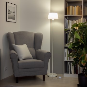 Brilagi - LED stāvlampa CERIA 1xE27/40W/230V Ø 25 cm, balta