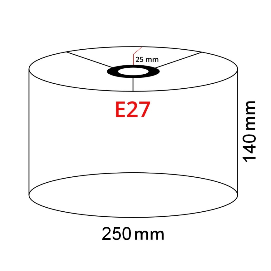 Brilagi - LED stāvlampa CERIA 1xE27/40W/230V Ø 25 cm, balta