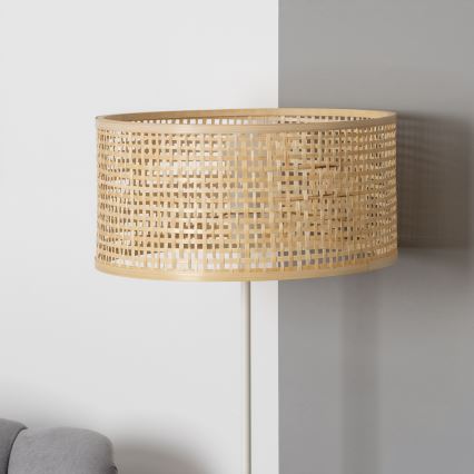 Brilagi - LED stāvlampa CERIA 1xE27/40W/230V Ø 25 cm bambuss/balts