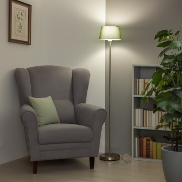 Brilagi - LED stāvlampa CERIA 1xE27/40W/230V Ø 25 cm zaļa/matēts hroms