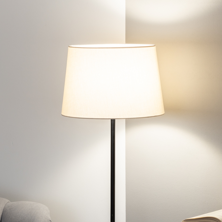 Brilagi - LED stāvlampa CERIA 1xE27/40W/230V Ø 30 cm bēša/melna