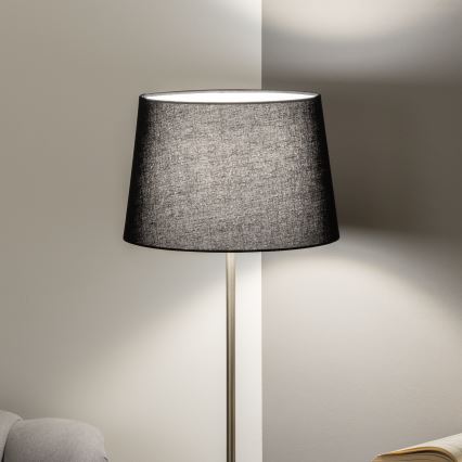 Brilagi - LED stāvlampa CERIA 1xE27/40W/230V Ø 30 cm melna/matēts hroms