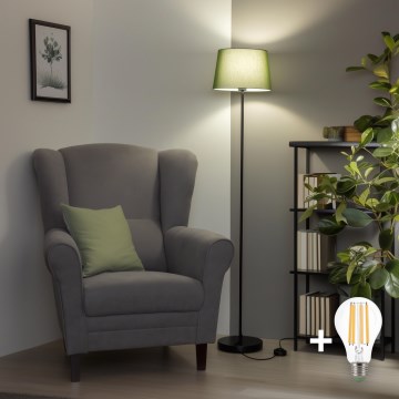 Brilagi - LED stāvlampa CERIA 1xE27/40W/230V Ø 30 cm zaļa/melna