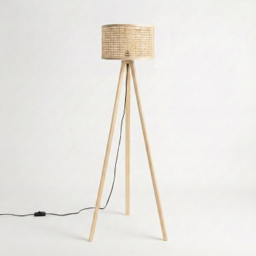 Brilagi - LED stāvlampa CERIA 1xE27/60W/230V Ø 25 cm bēša