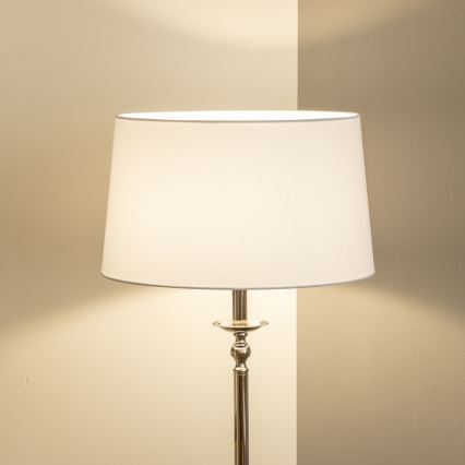 Brilagi - LED stāvlampa CERIA 1xE27/60W/230V Ø 45 cm spīdīgs hroms/balts