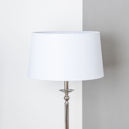 Brilagi - LED stāvlampa CERIA 1xE27/60W/230V Ø 45 cm spīdīgs hroms/balts