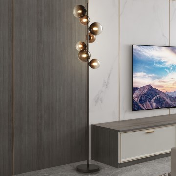 Brilagi - LED stāvlampa MILLA 7xG9/3W/230V brūna/dūmakaini brūna