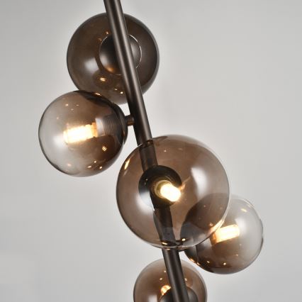 Brilagi - LED stāvlampa MILLA 7xG9/3W/230V brūna/dūmakaini brūna