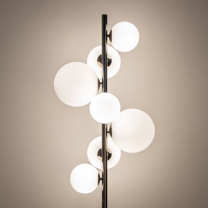 BRILAGI - LED stāvlampa MILLA 7xG9/3W/230V melns hroms/balts