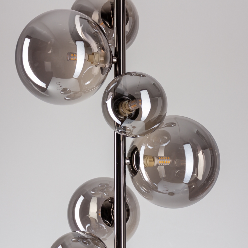 BRILAGI - LED stāvlampa MILLA 7xG9/3W/230V melns hroms/dūmakains