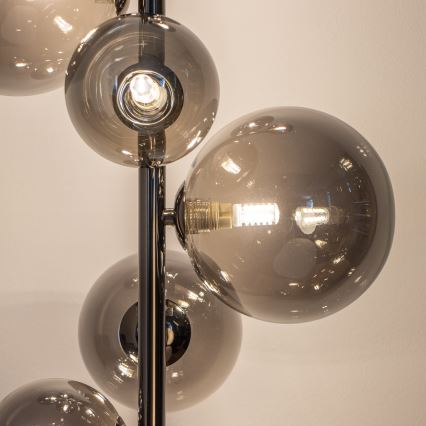 BRILAGI - LED stāvlampa MILLA 7xG9/3W/230V melns hroms/dūmakains