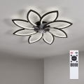 Brilagi - LED stropa ventilators ar regulējamu apgaismojumu, LED/43W/230V 3000-6500K Ø 90 cm melns + tālvadības pults