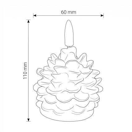 BRILAGI - LED svece LED/1xCR2032 zaļa